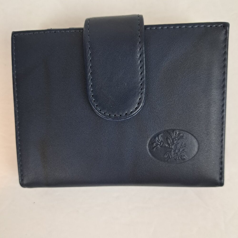 Buxton Heiress Double Cardex Bifold Wallet Navy Blue